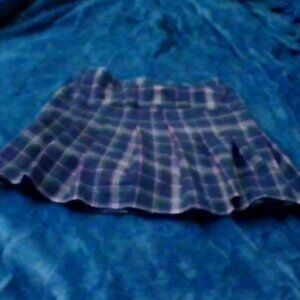 Plaid Skirt for Women with Shorts High Waist Pleated Skater Skirts